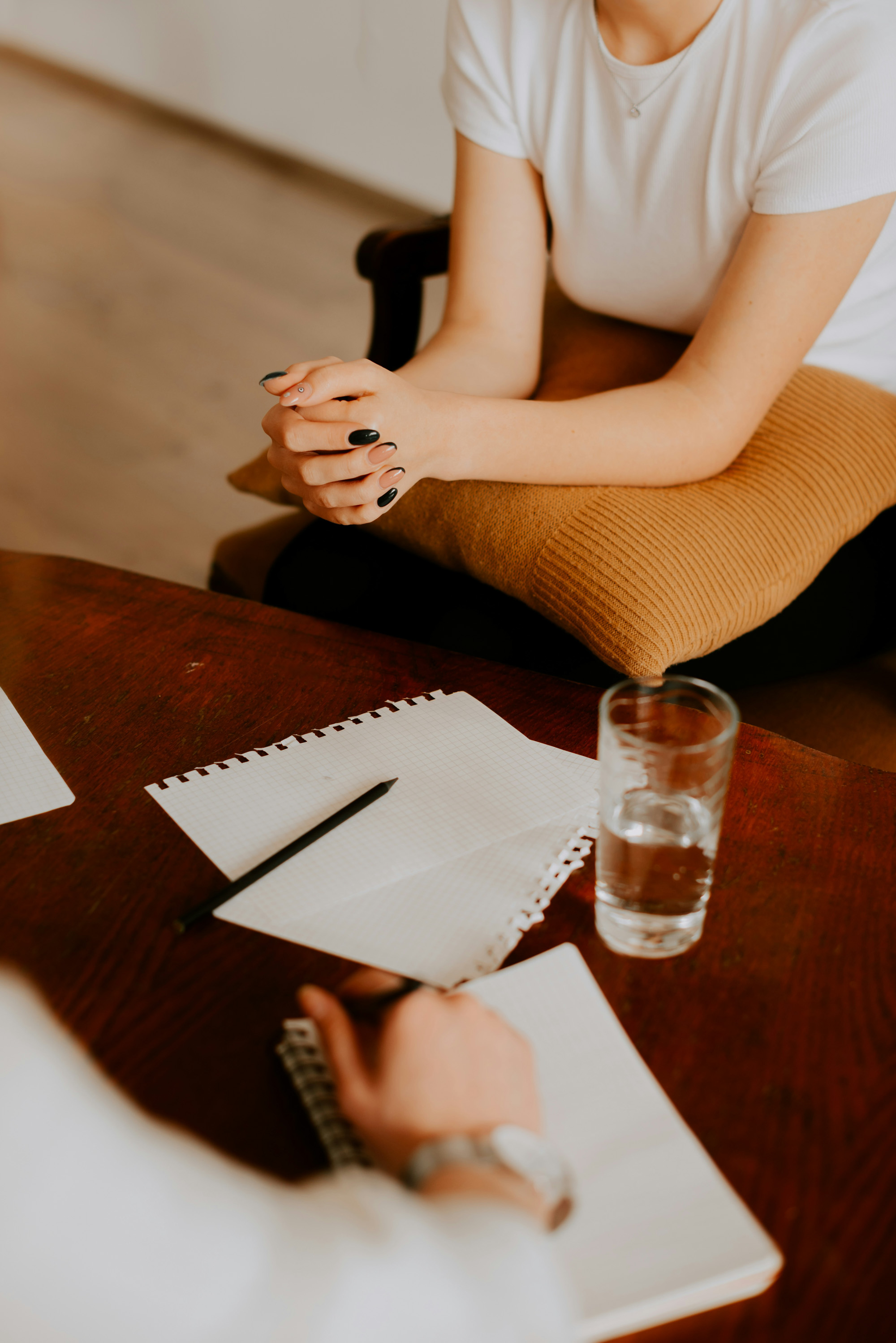 Attorney answering client questions during a free personal injury consultation